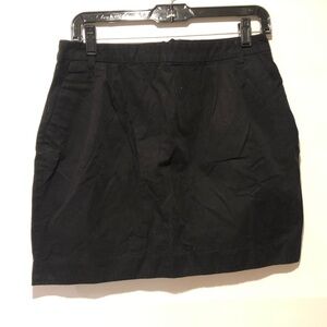 H&M 100% Cotton Black Skirt Size 12